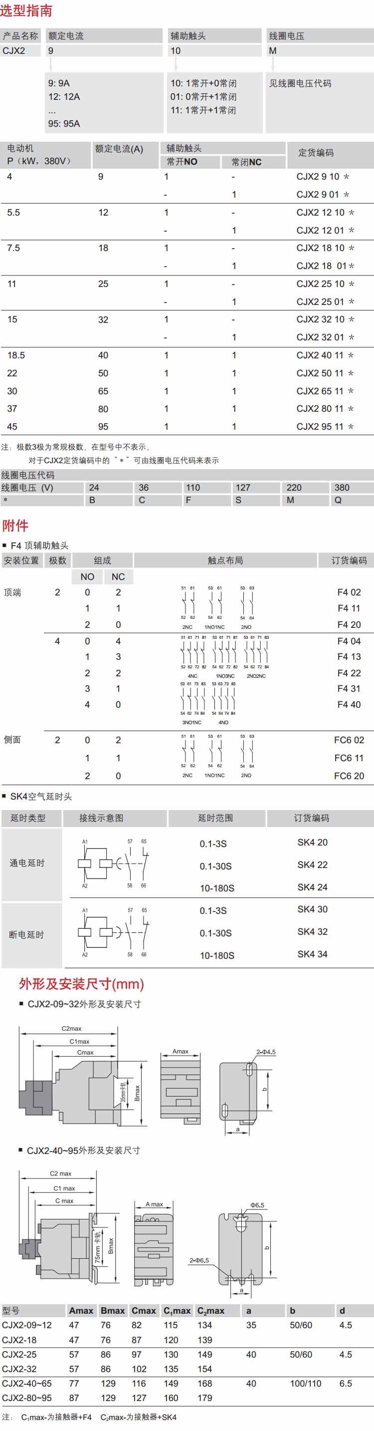 德力西的交流接觸器選型手冊 交流接觸器如何選擇